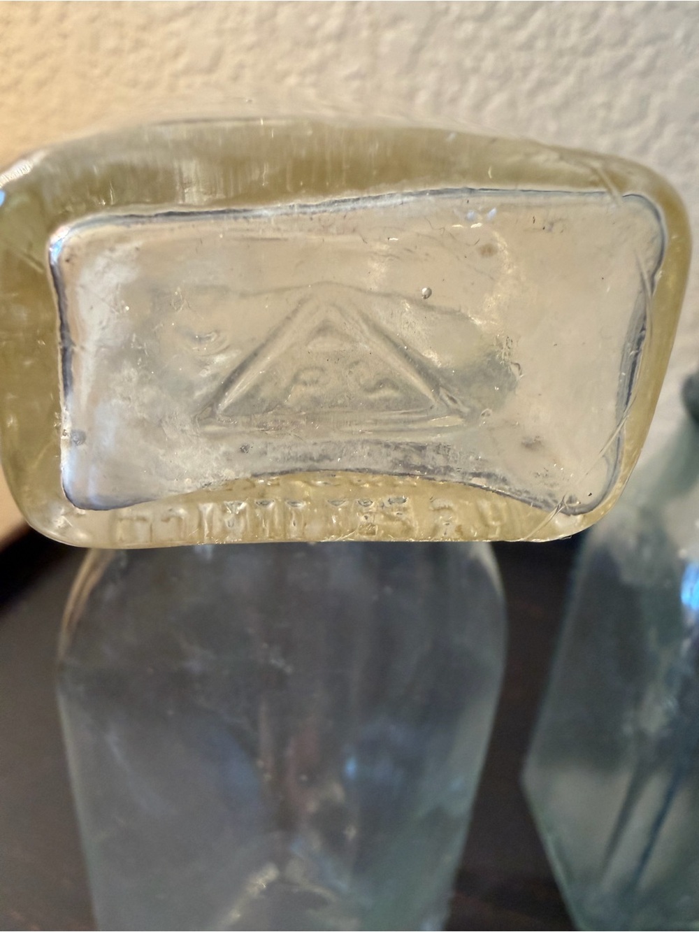 Vintage Clear & Aqua Glass Apothecary Bottles - Home Dining Display - Picture 13 of 16
